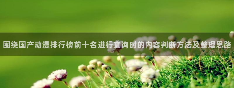 工口动漫里番在线观看：围绕国产动漫排行榜前十名进行查询时的内容判断方法及整理思路配图
