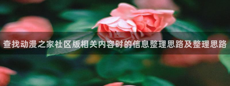 里番动漫手机在线观看:查找动漫之家社区版相关内容时的信息整理思路及整理思路配图