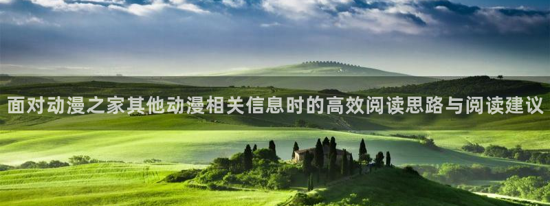 里番动漫在线观看网：面对动漫之家其他动漫相关信息时的高效阅读思路与阅读建议配图